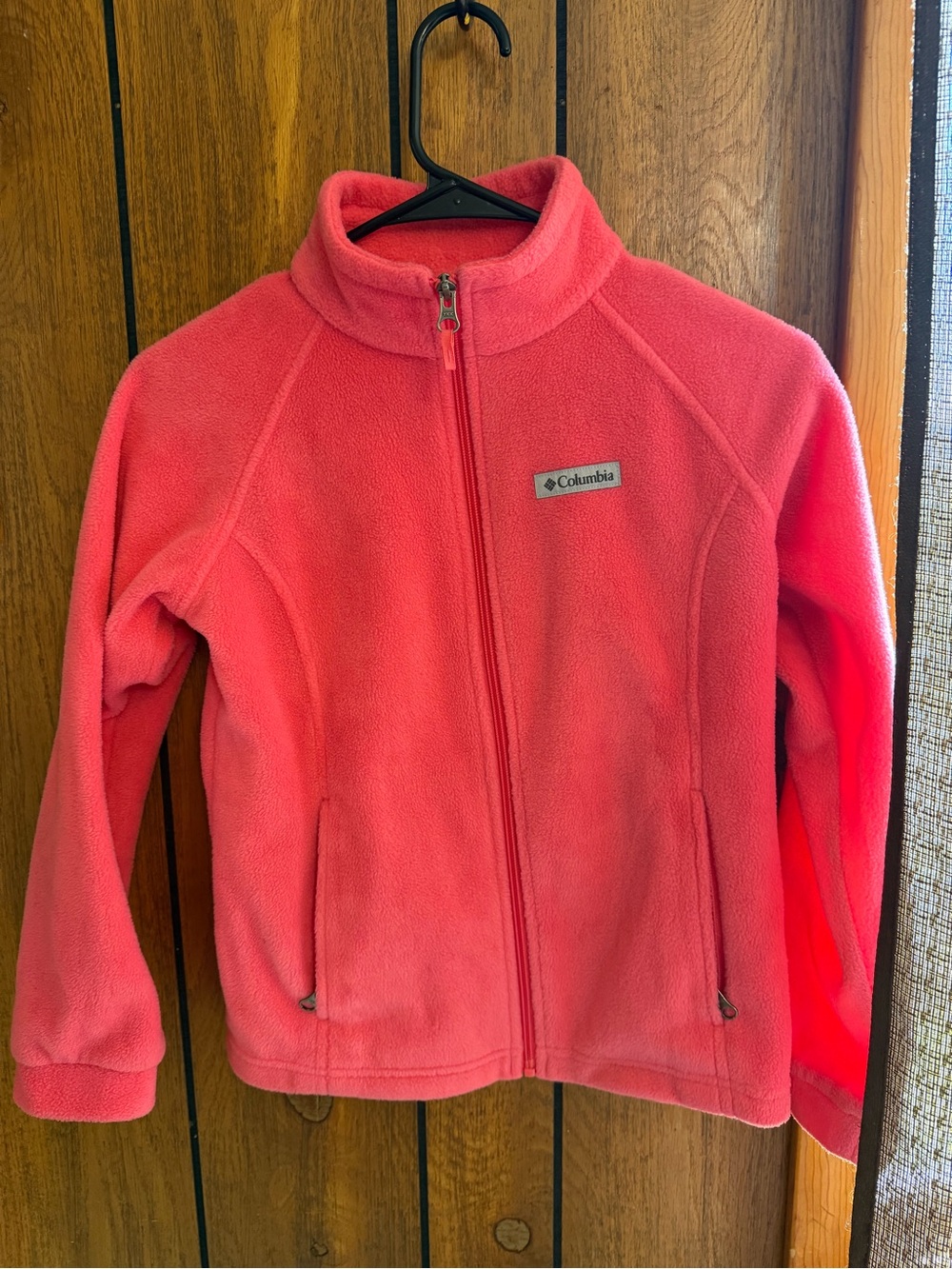 Columbia Kids Coral Pink Full-Zip Fleece Jacket